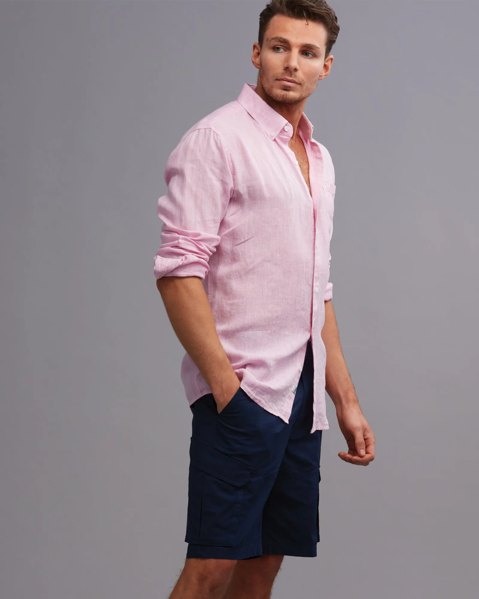 100% LINEN CLASSIC2  FIT SHIRT