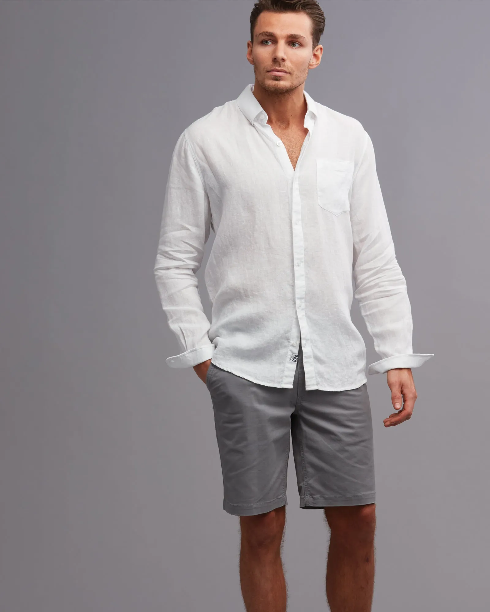 100% LINEN CLASSIC2  FIT SHIRT