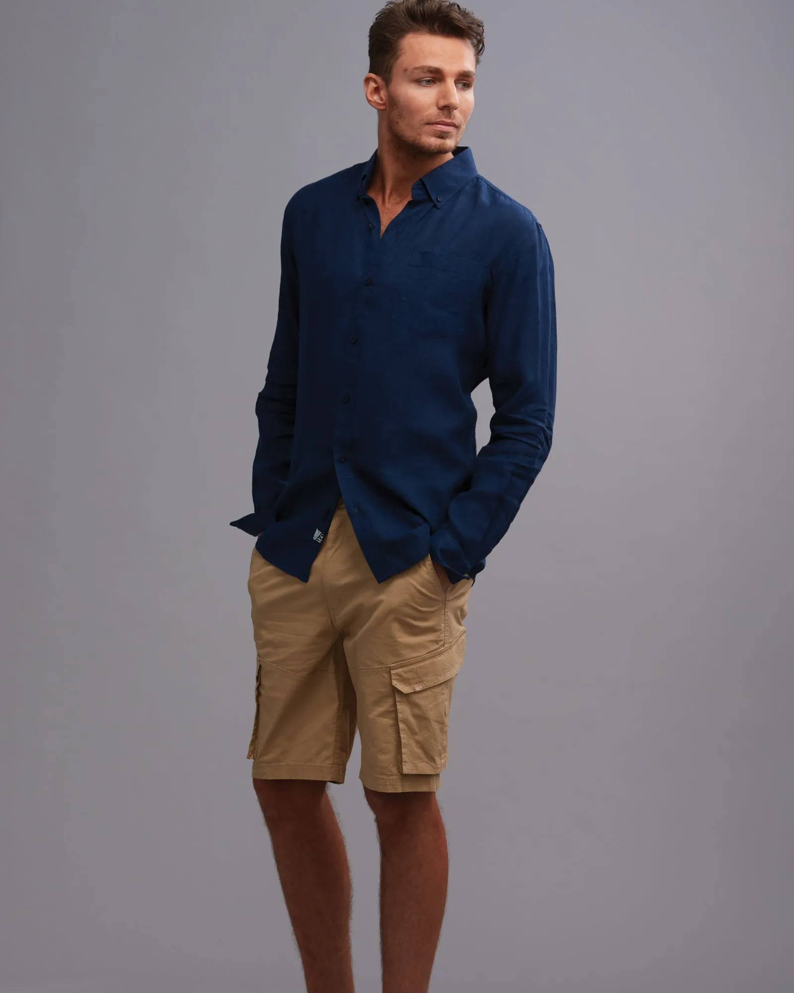 100% LINEN CLASSIC2  FIT SHIRT