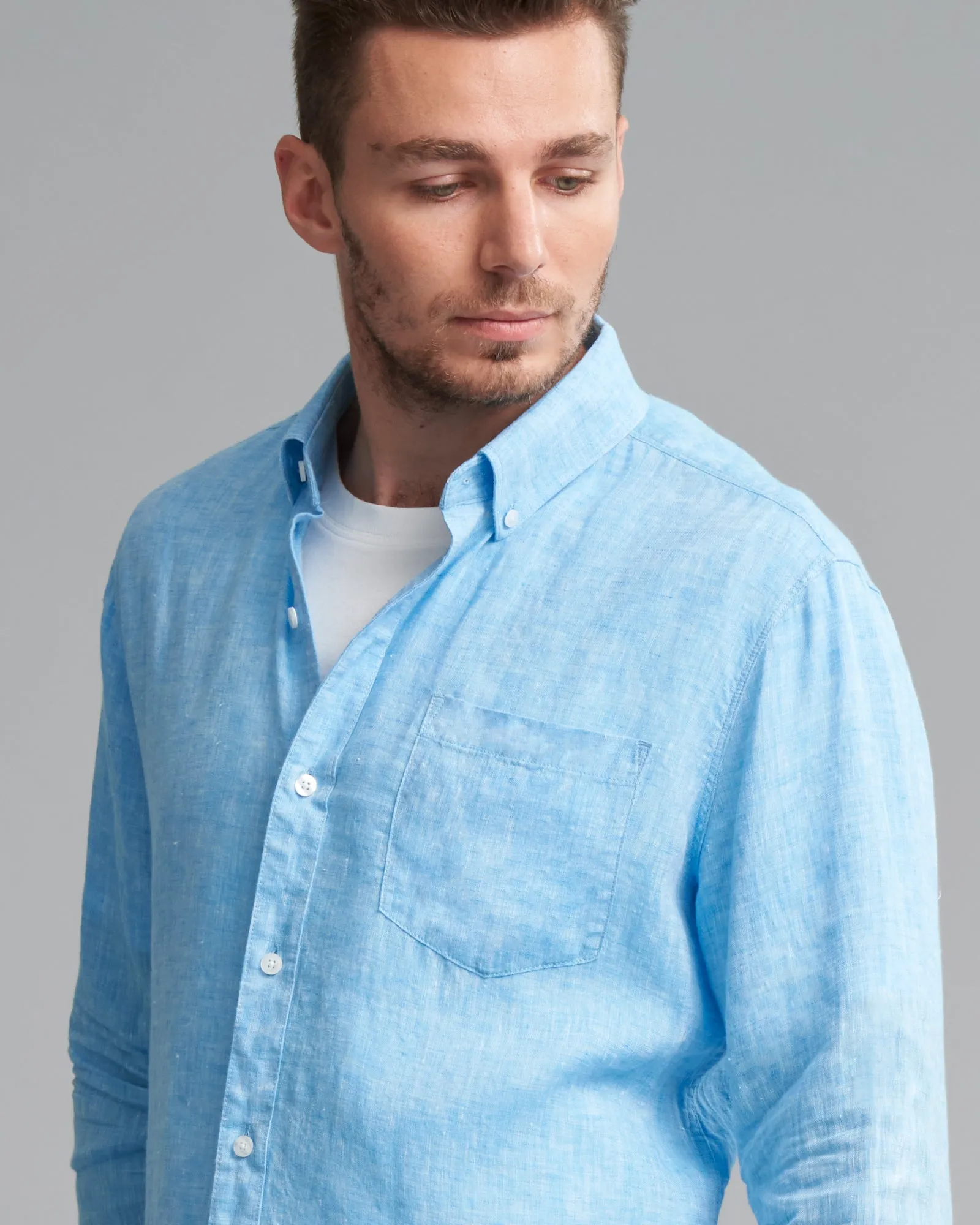 100% LINEN CLASSIC2  FIT SHIRT