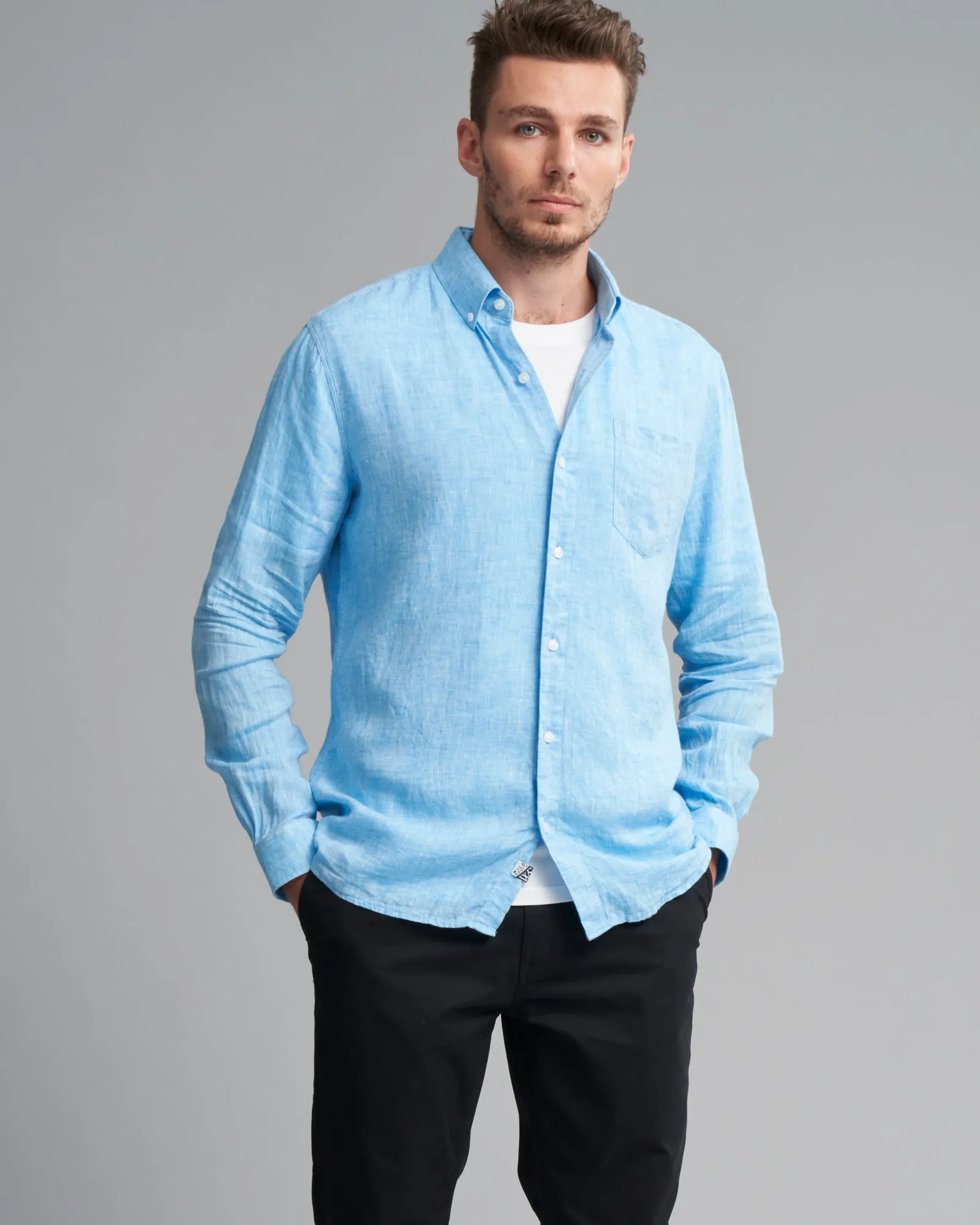 100% LINEN CLASSIC2  FIT SHIRT