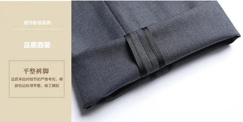 2024 Two-button Suit for Men (suit   Trousers) Handsome Slim-fit Business Professional Work Formal Two-piece Set  S-6XL