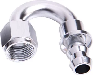 400 Series Push Lock 180° Hose End -10AN AF406-10S