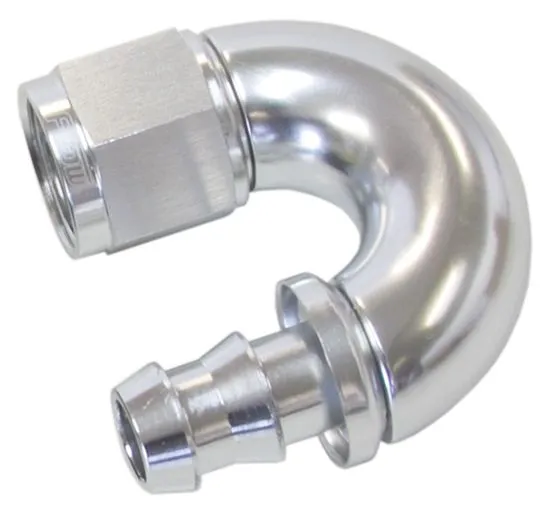 510 Series Full Flow Tight Radius Push Lock 180° Hose End -8AN AF516-08S