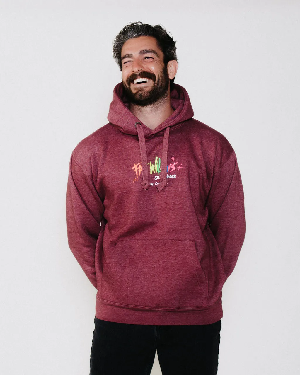 Adult Hoodie Wine Melange