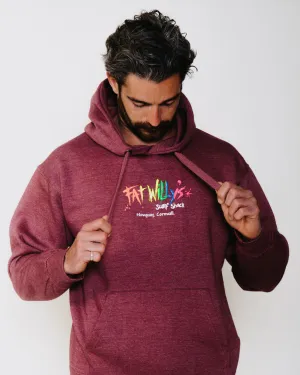 Adult Hoodie Wine Melange