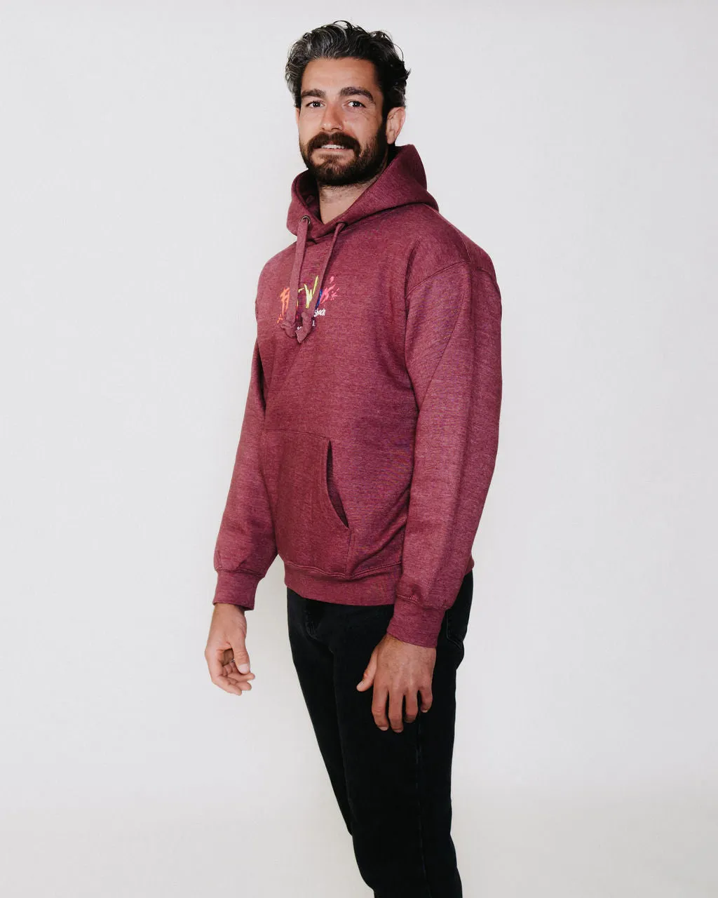 Adult Hoodie Wine Melange