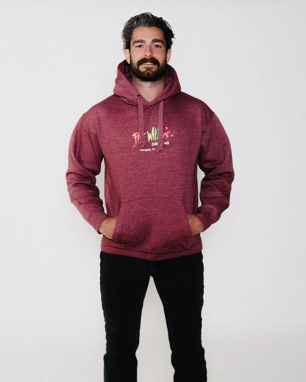 Adult Hoodie Wine Melange