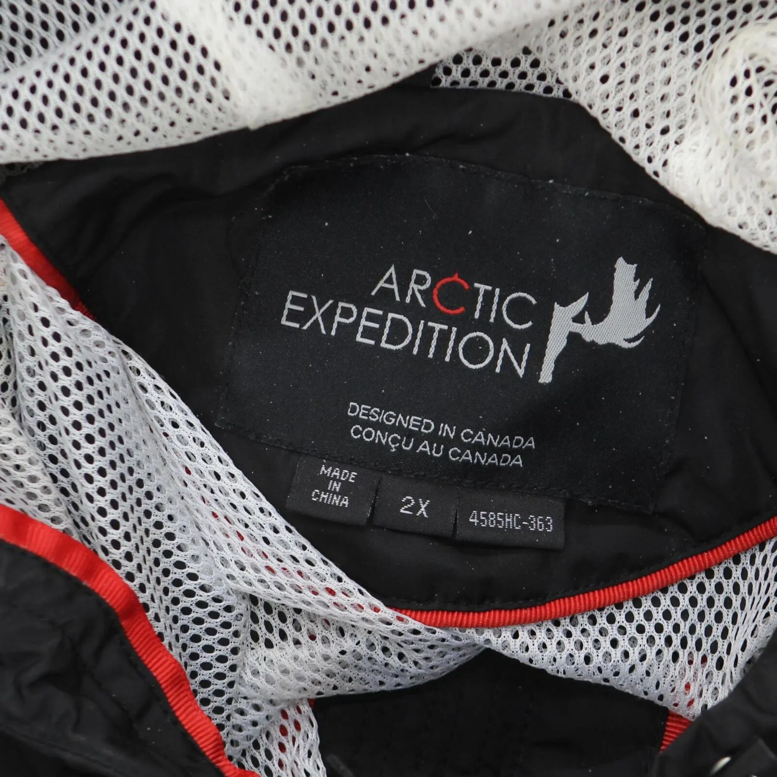 Artic Expedition Womens Mesh Lined Rain Jacket 4585HC-363 Black 2X