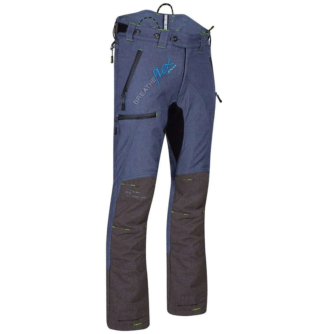 AT4060 Breatheflex Pro Chainsaw Pants Design A Class 1 - Denim Blue Legacy