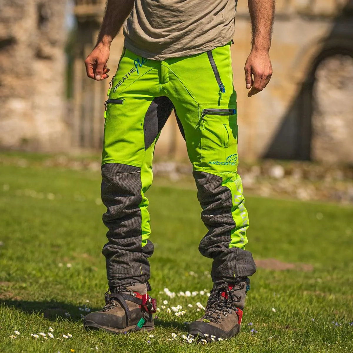 AT4070 Breatheflex Pro Chainsaw Pants Design C Class 1 - Lime