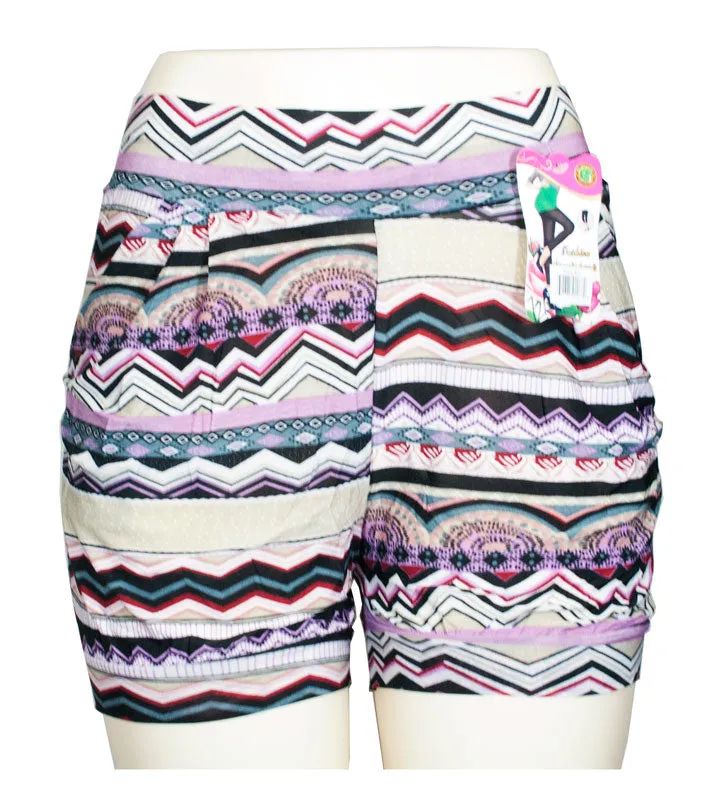 Casual Comfy Pull On Printed Shorts