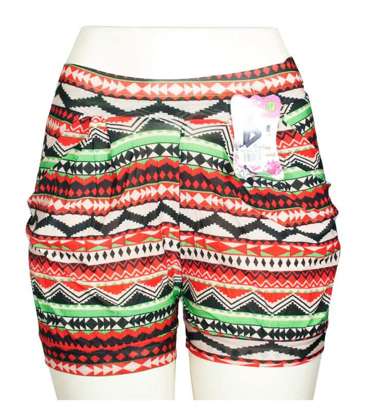 Casual Comfy Pull On Printed Shorts