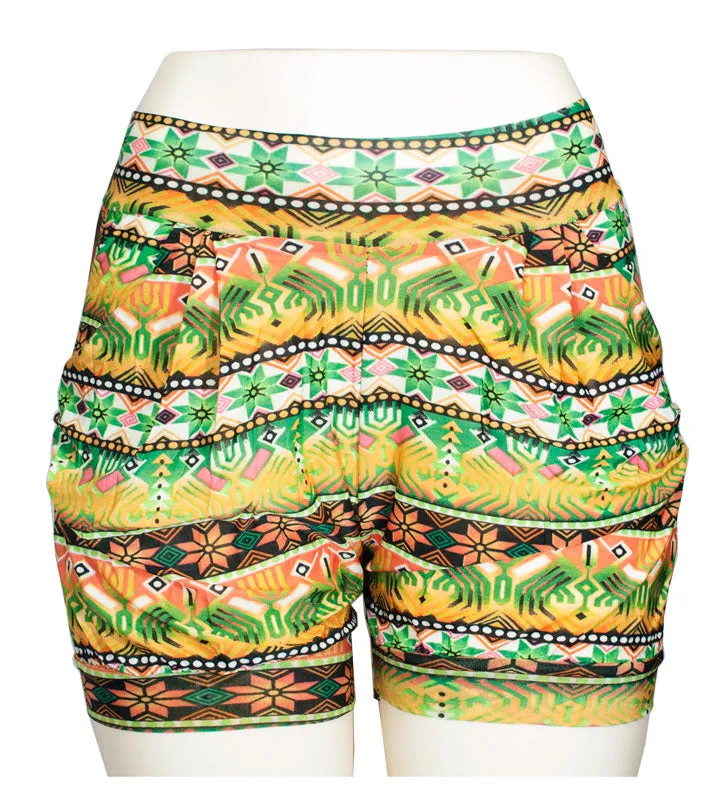 Casual Comfy Pull On Printed Shorts