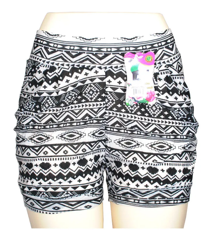 Casual Comfy Pull On Printed Shorts