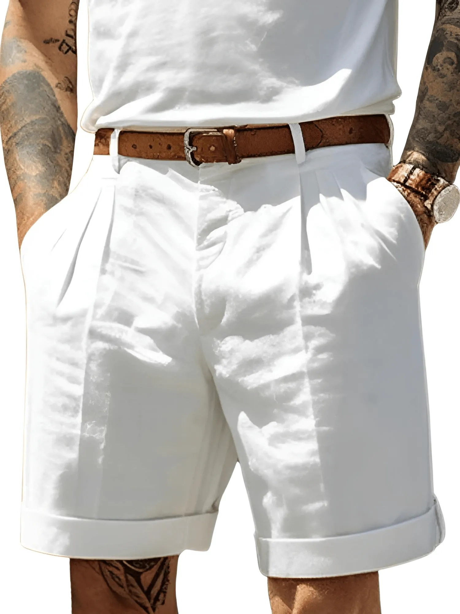 Casual Shorts Men's Classic Shorts With Pockets