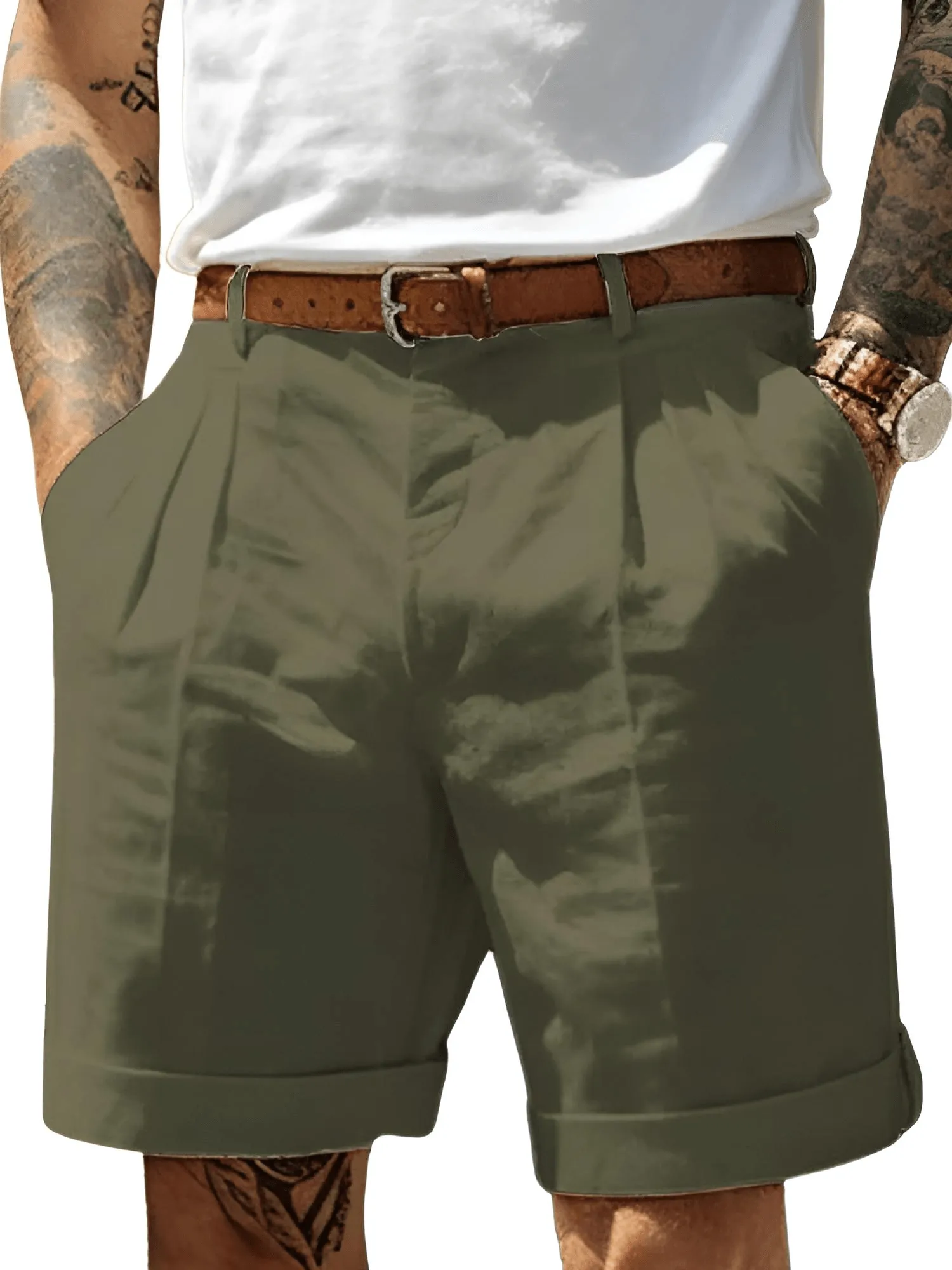 Casual Shorts Men's Classic Shorts With Pockets