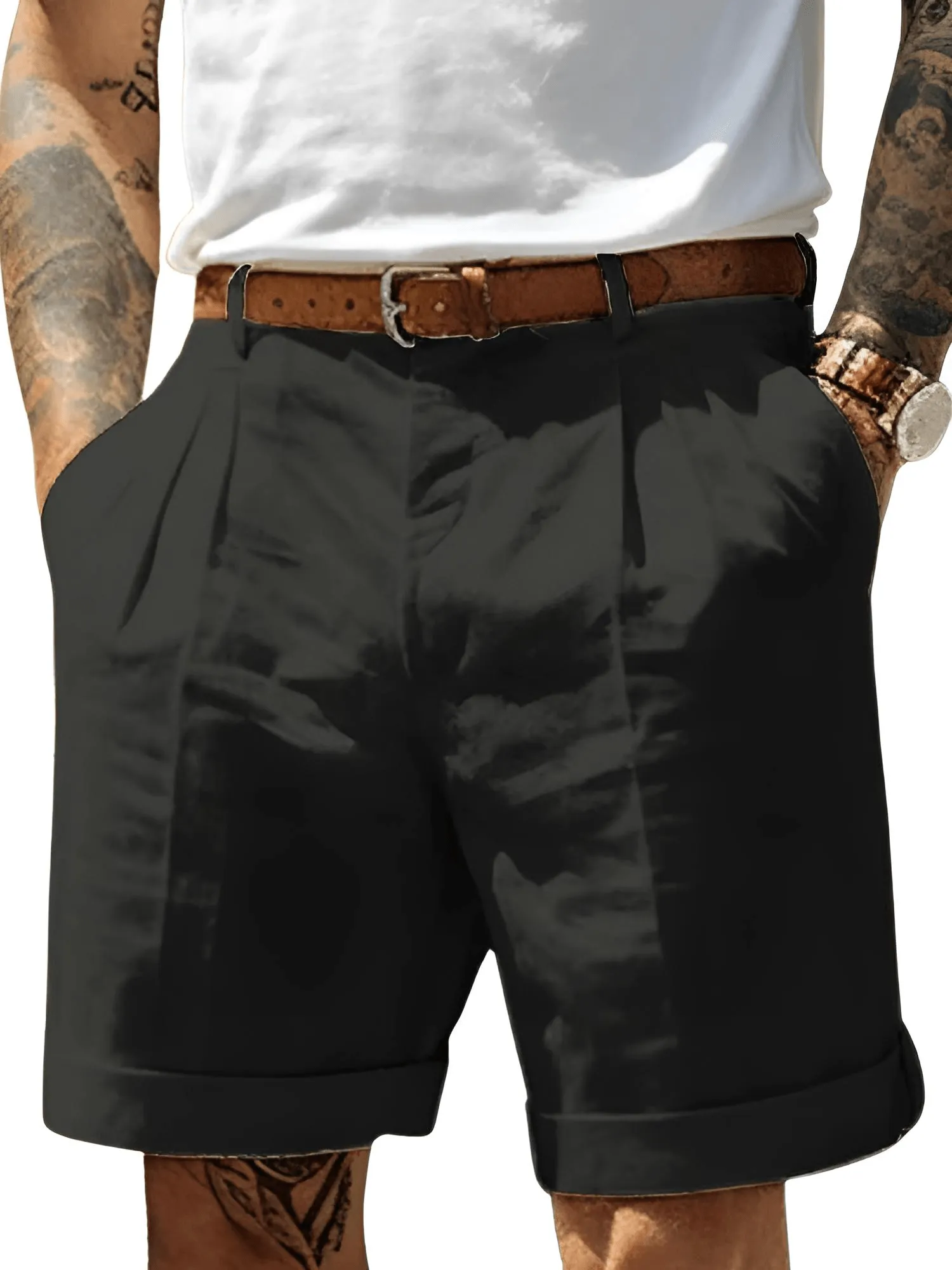 Casual Shorts Men's Classic Shorts With Pockets