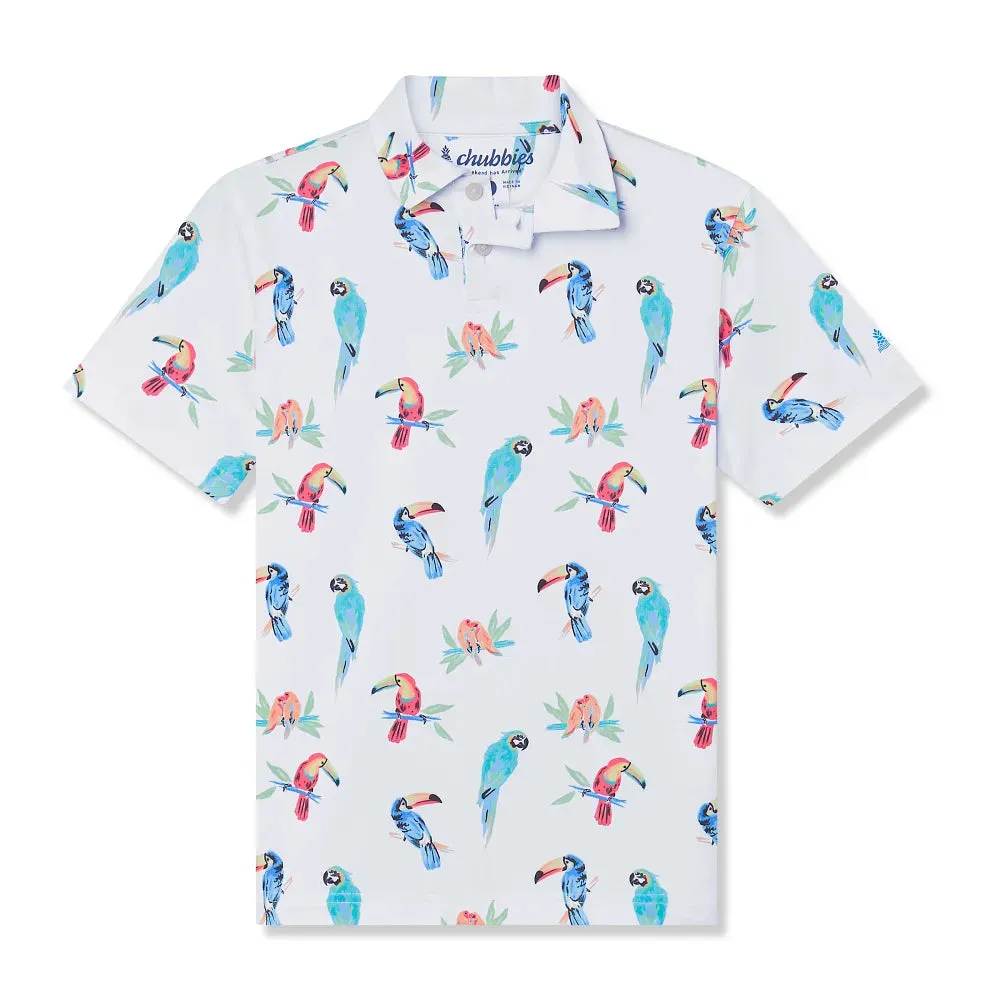 Chubbies Kids' Dude Where's Macaw Polo