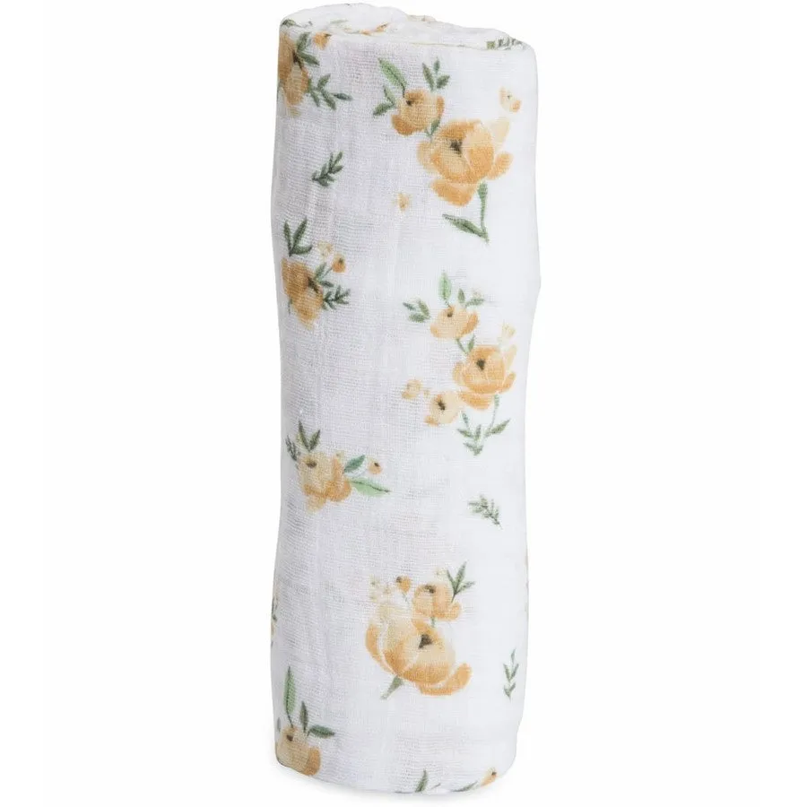 Cotton Muslin Quilt (Yellow Rose)