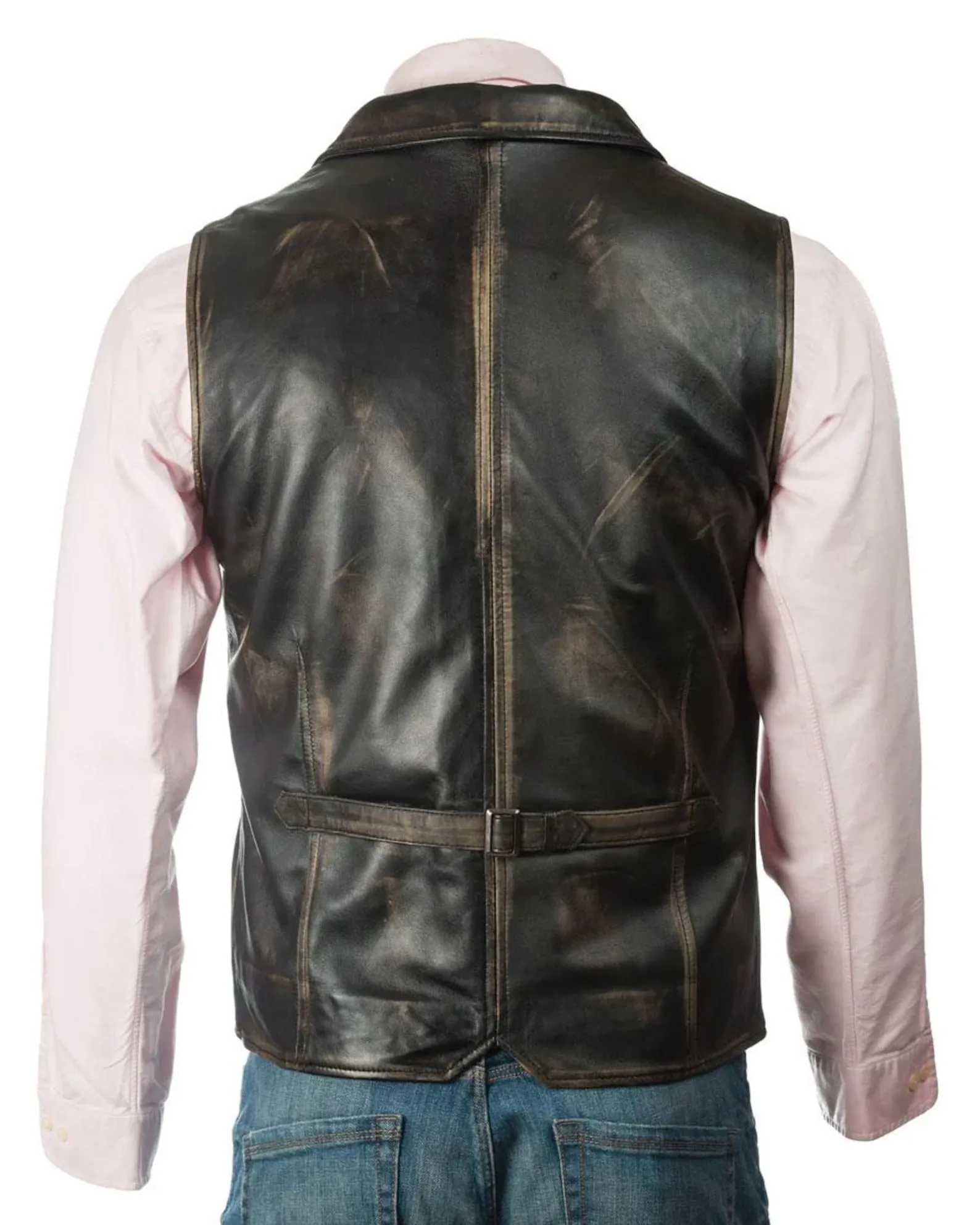 cowboy leather vest for men