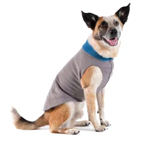 Duluth Fleece Reversible Pullover Dog Coat Charcoal/Marine Blue