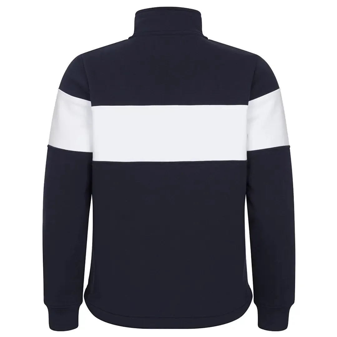 Dumfries 1888 Gents 1/4 Zip Sweatshirt - Navy/White by Hoggs of Fife