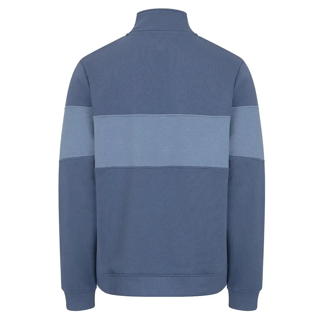 Dumfries 1888 Gents 1/4 Zip Sweatshirt - Sea Blue/Vintage Blue by Hoggs of Fife