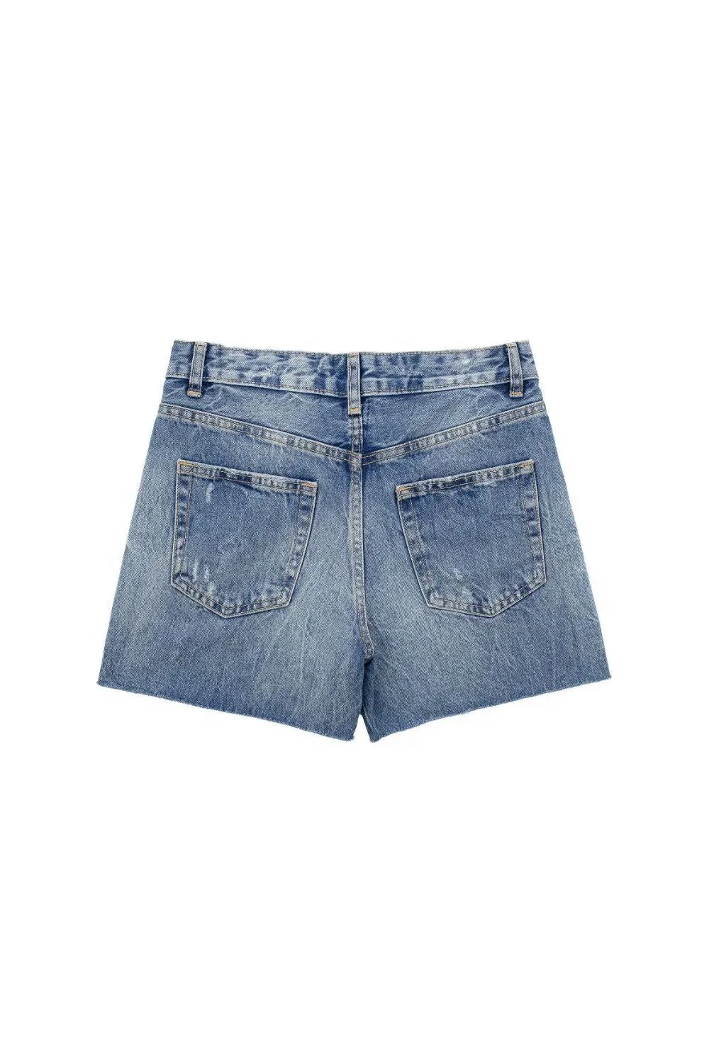 'Emma'Boyfriend-Style Denim Casual Shorts