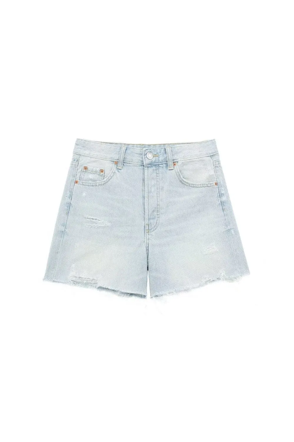 'Emma'Boyfriend-Style Denim Casual Shorts