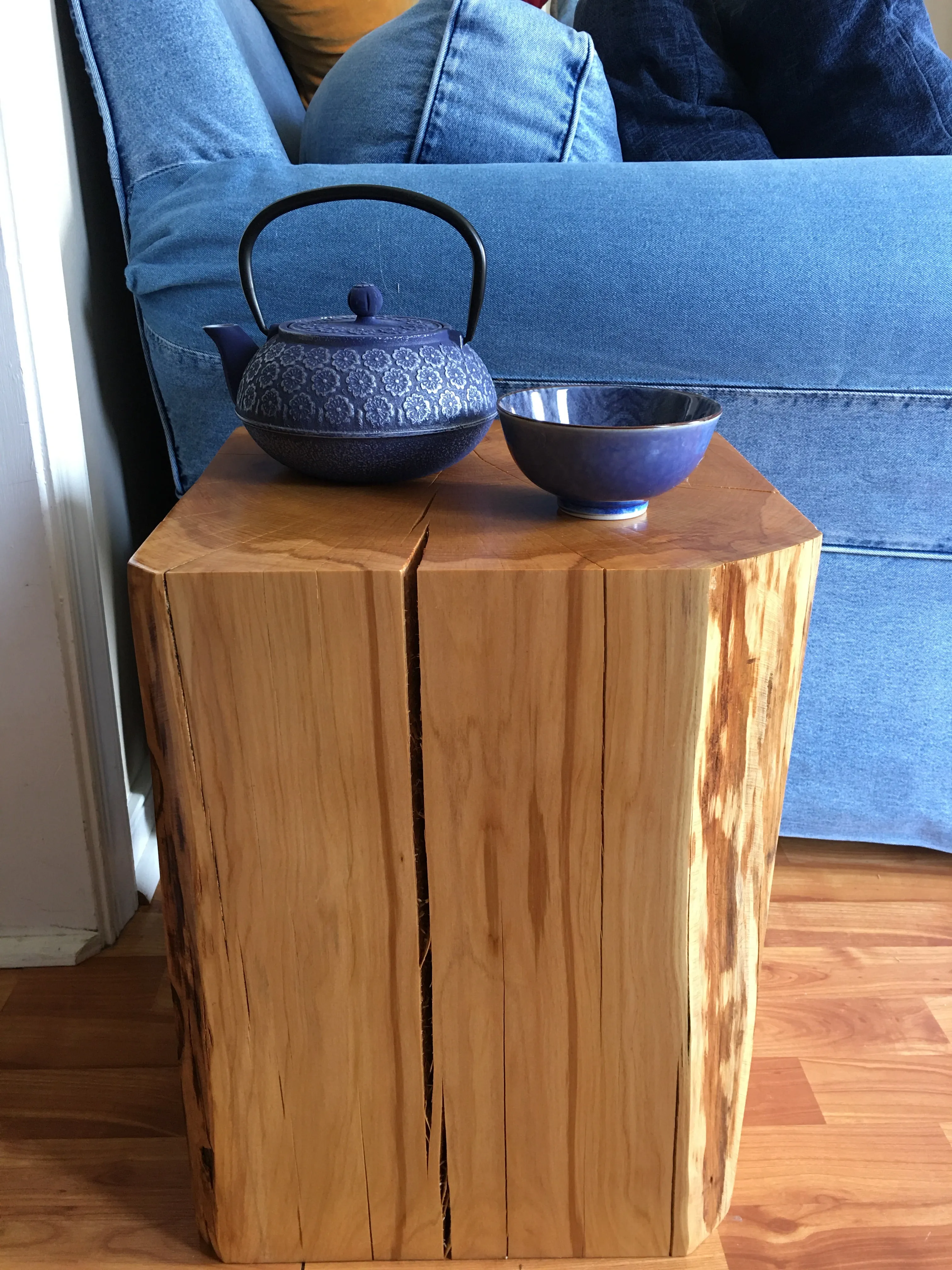 Extra Large Cube Reclaimed Solid Wood Coffee Table