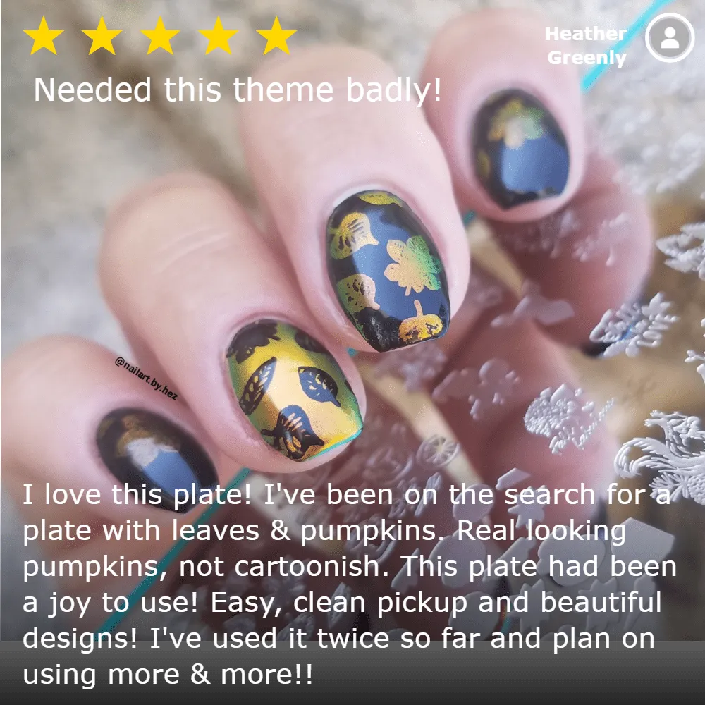 Fall Layers:  Cozy Campsite (m076) - Nail Stamping Plate