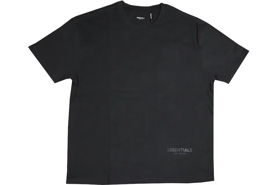 Fear of God Essentials 3M Reflective LA Exclusive Tee Black