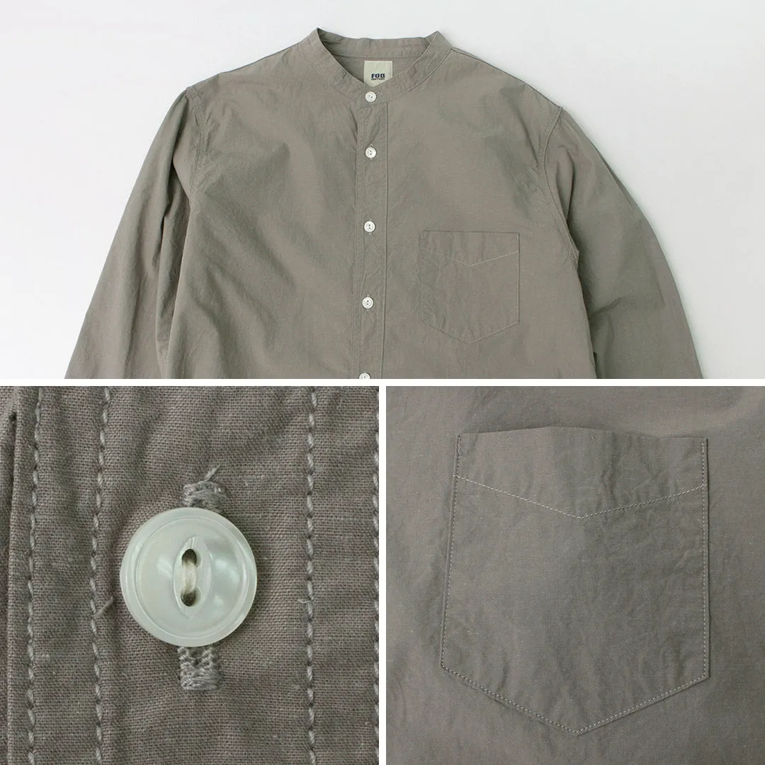 FOB FACTORY / FRC006 military dump band collar shirt