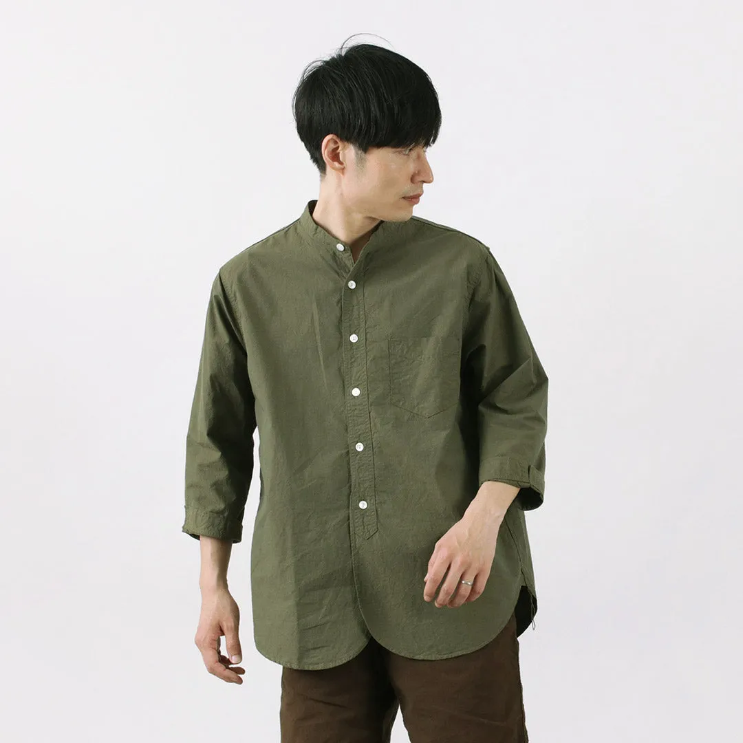 FOB FACTORY / FRC006 military dump band collar shirt