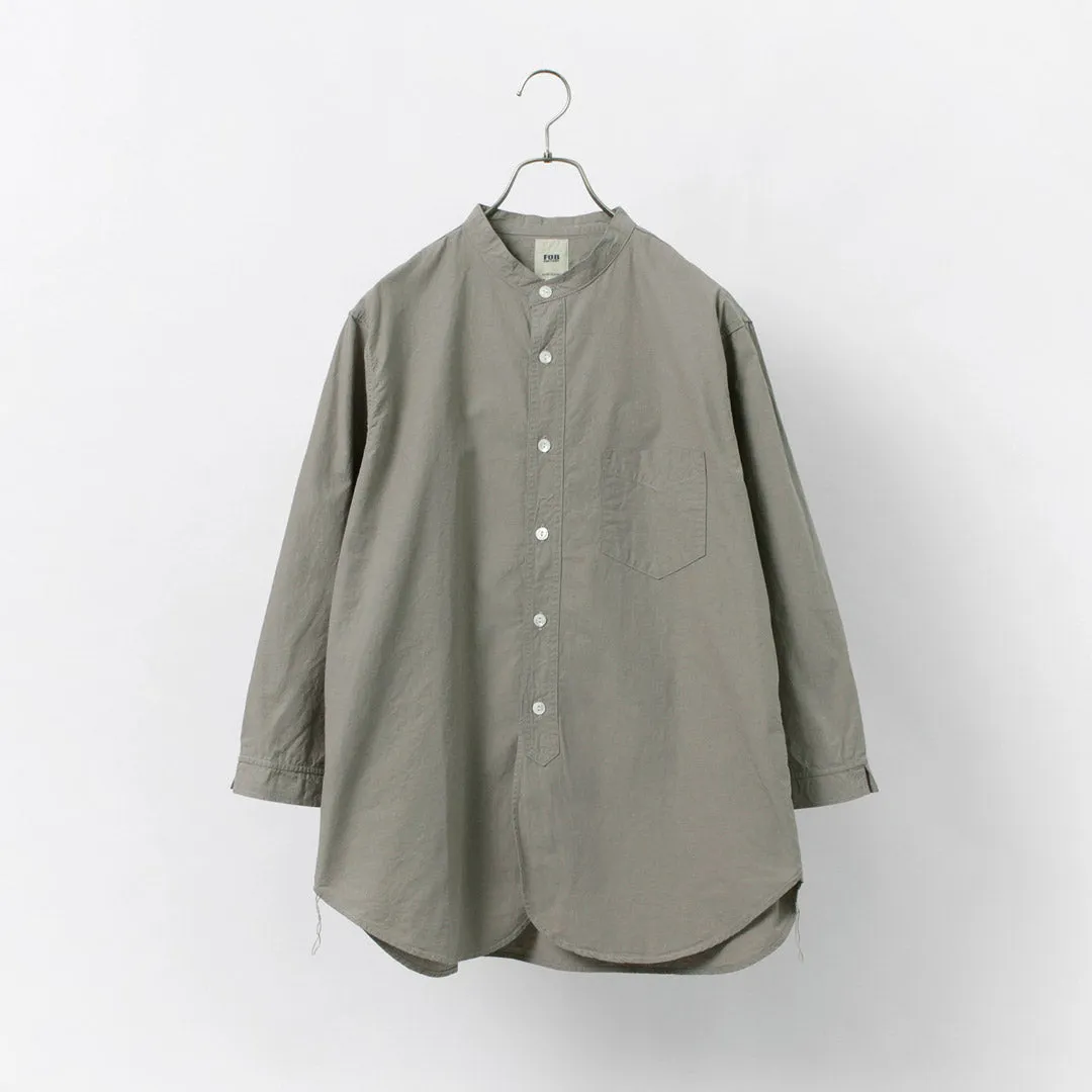 FOB FACTORY / FRC006 military dump band collar shirt