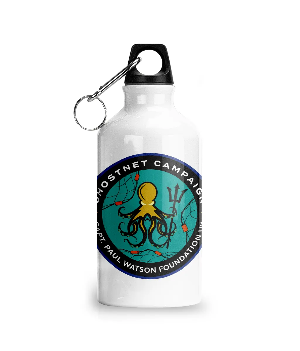 Ghostnet Campaign 600ml Aluminium Drink Bottle (2 types of cap)