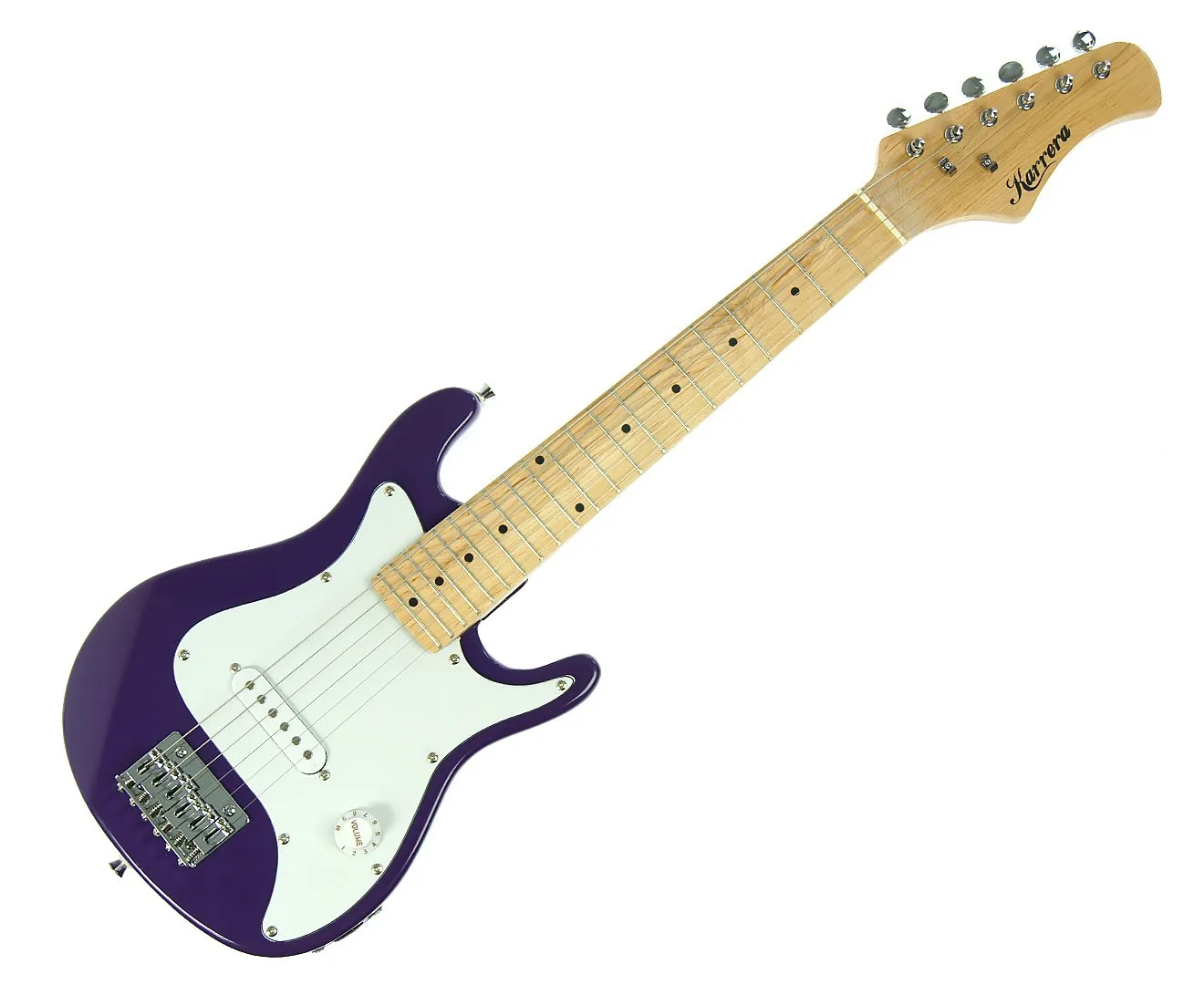 Gloss Finish Purple 1/2 Size Kids Electric Guitar - Karrera