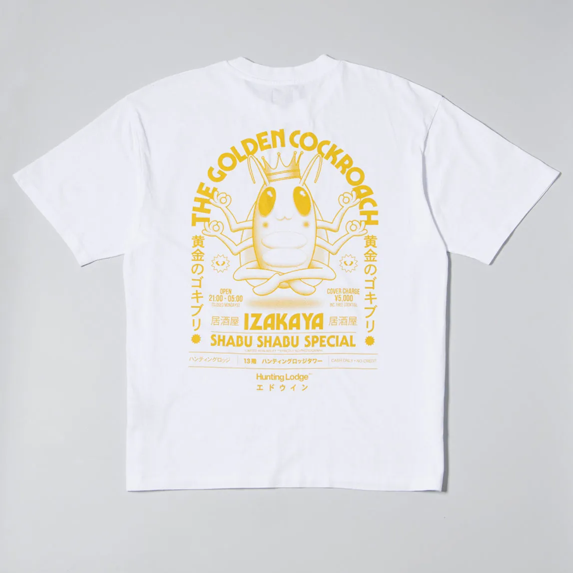 Golden Cockroach T-shirt - White