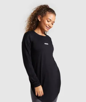 Gymshark Ark Long Sleeve Top - Black