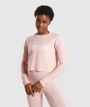 Gymshark Time Out Knit Sweater - Blush Nude