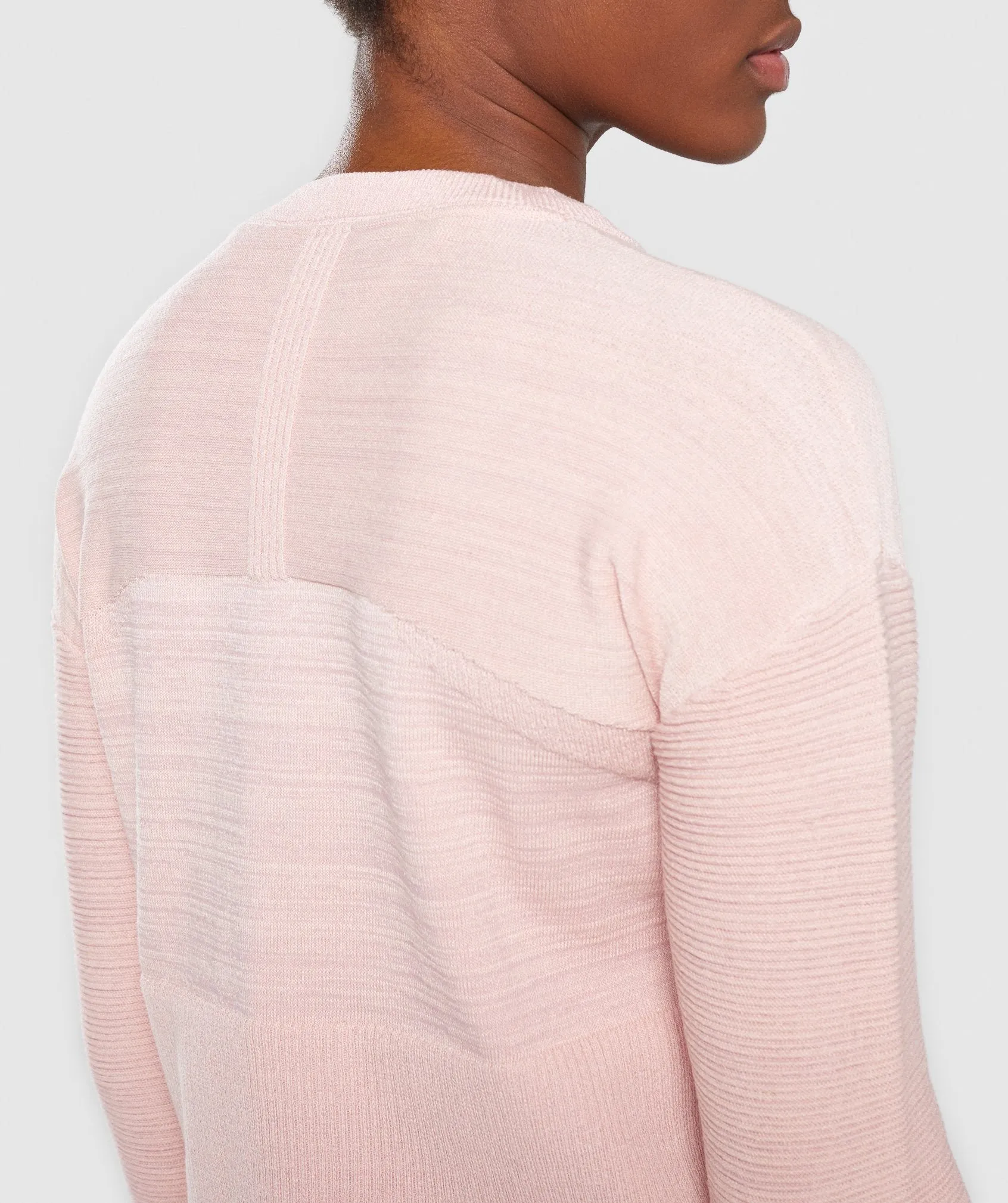 Gymshark Time Out Knit Sweater - Blush Nude