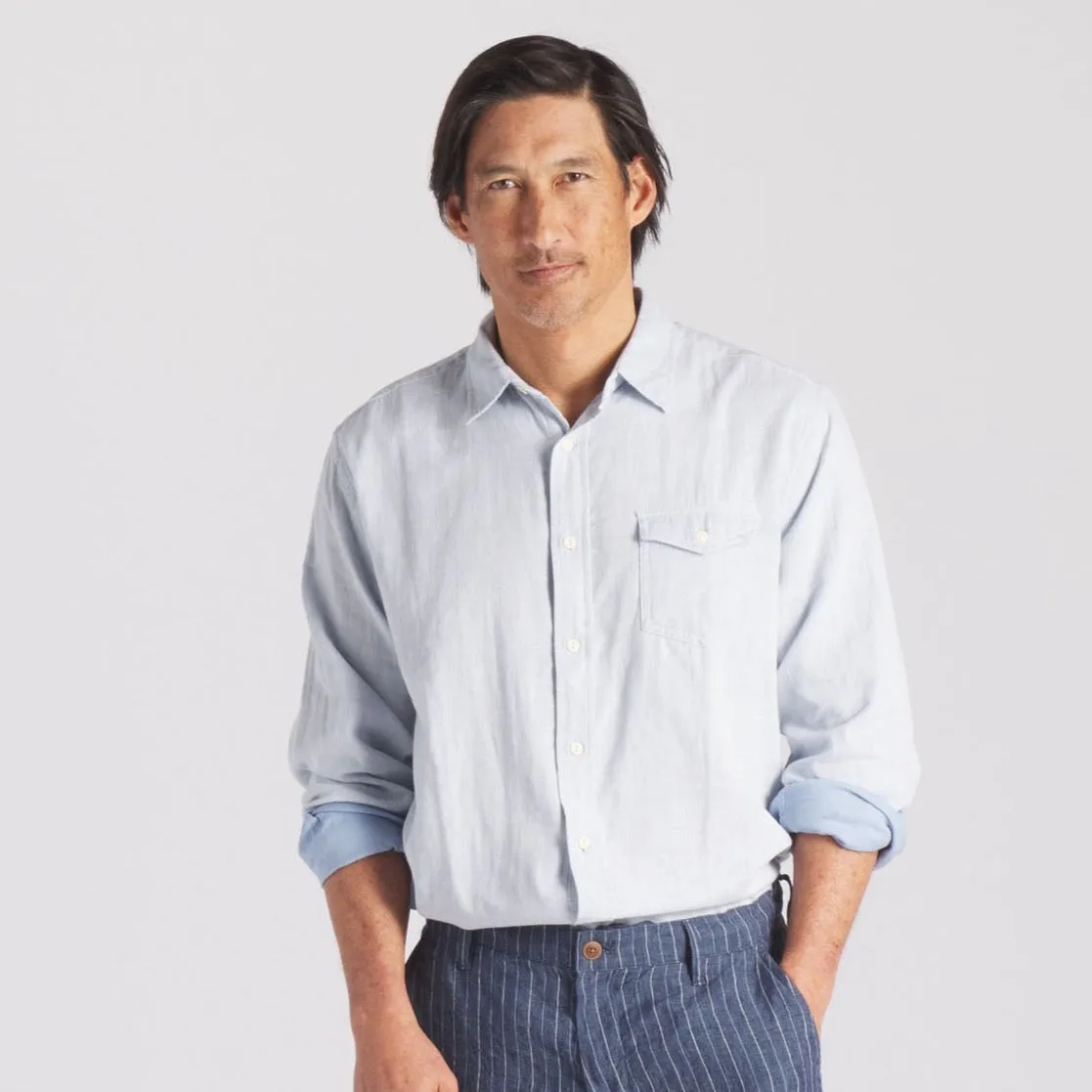 Hammond Double Cloth Shirt - Blue Chambray