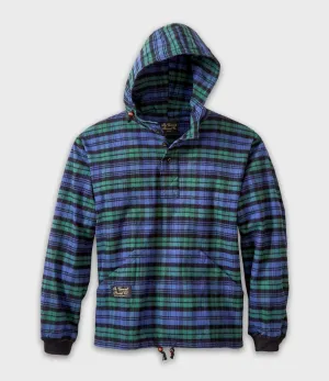 Hooded Flannel Pullover - Black Watch