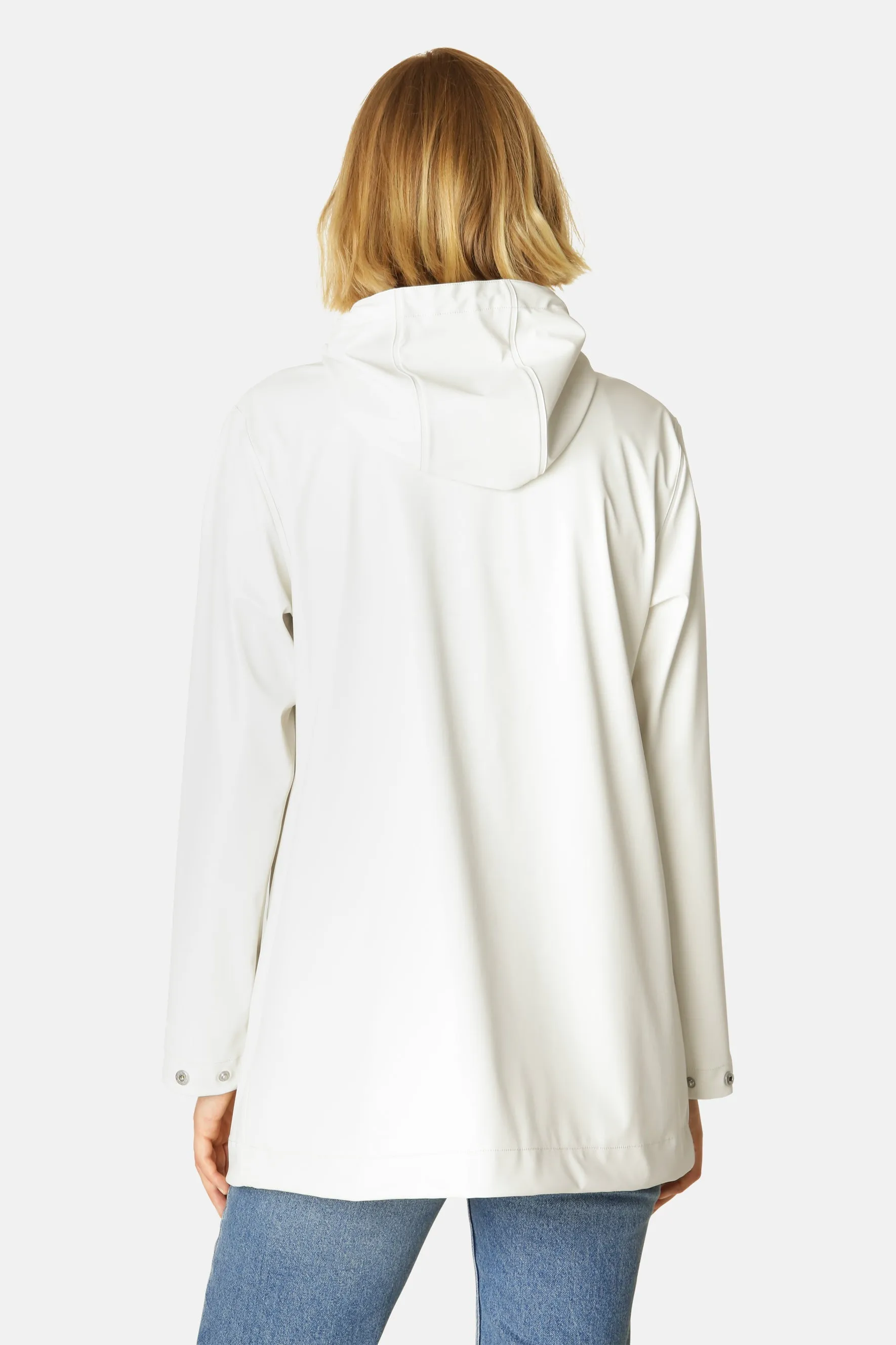 Ilse Jacobsen Hornbæk Rain 228FR Hooded Rubberized Jacket | Milk Creme 121