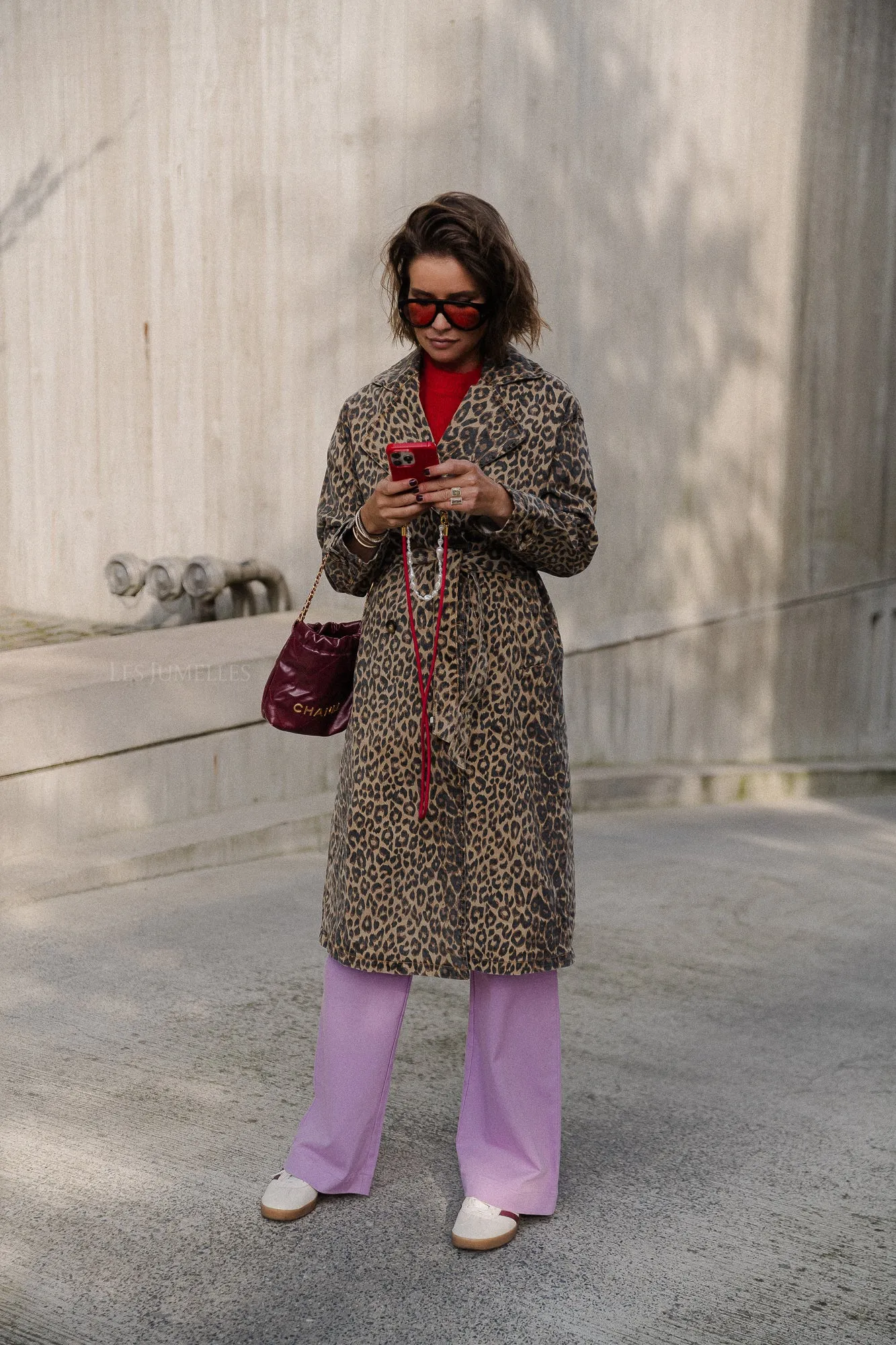 Iris trenchcoat leopard