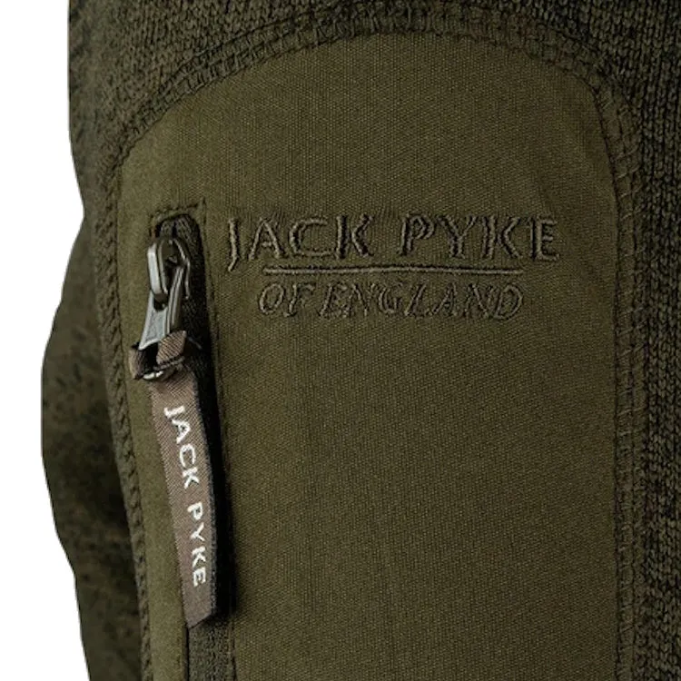 Jack Pyke Melange Quarter Zip Fleece - Green Fleck