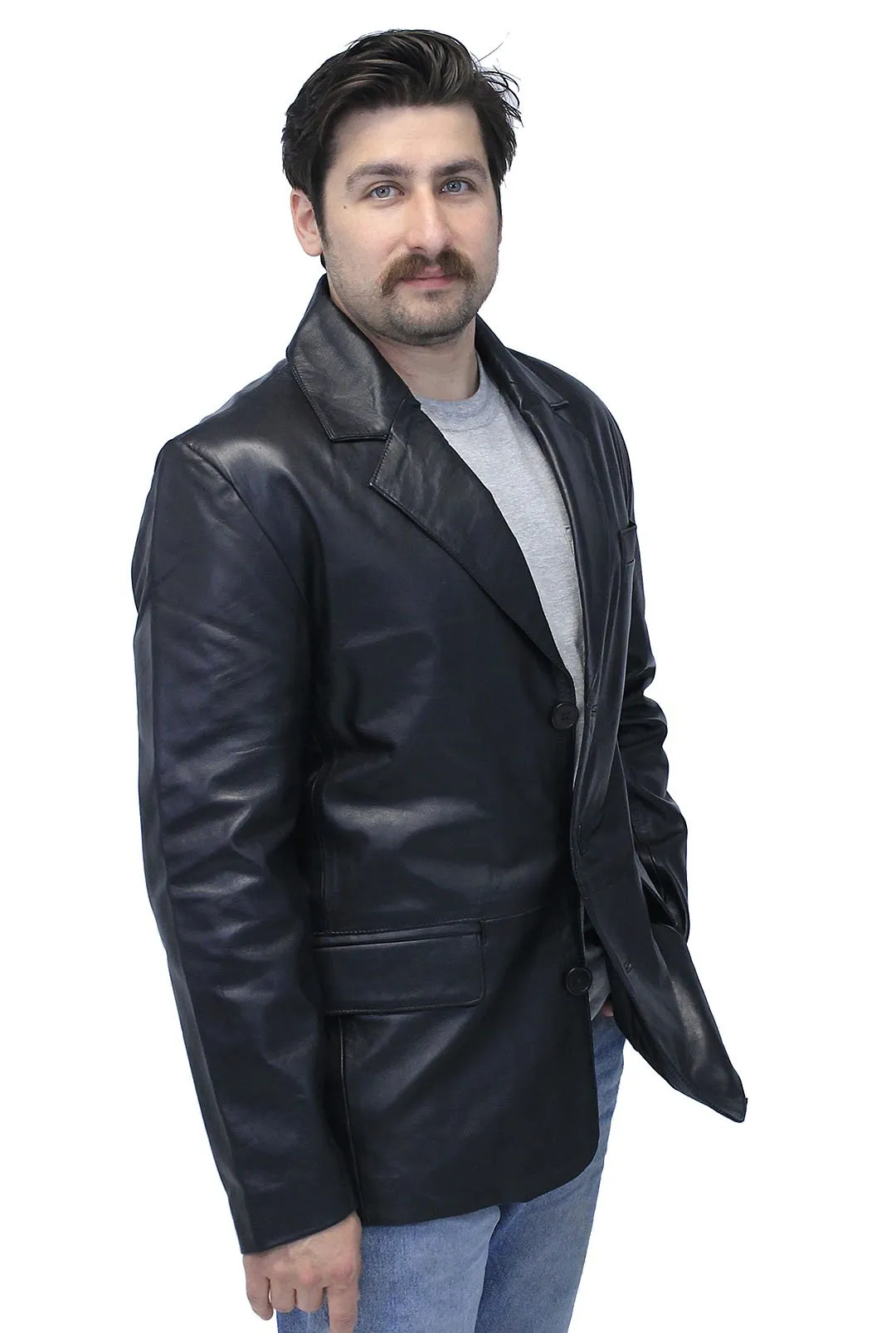 Jamin Leather® Lambskin Leather Blazer #M160L