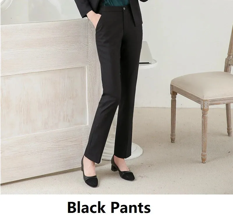 Ladies Office Work Wear Suits Autumn Winter Professional Women Blazers High Quality Fabric Uniform Styles Business Pantsuits