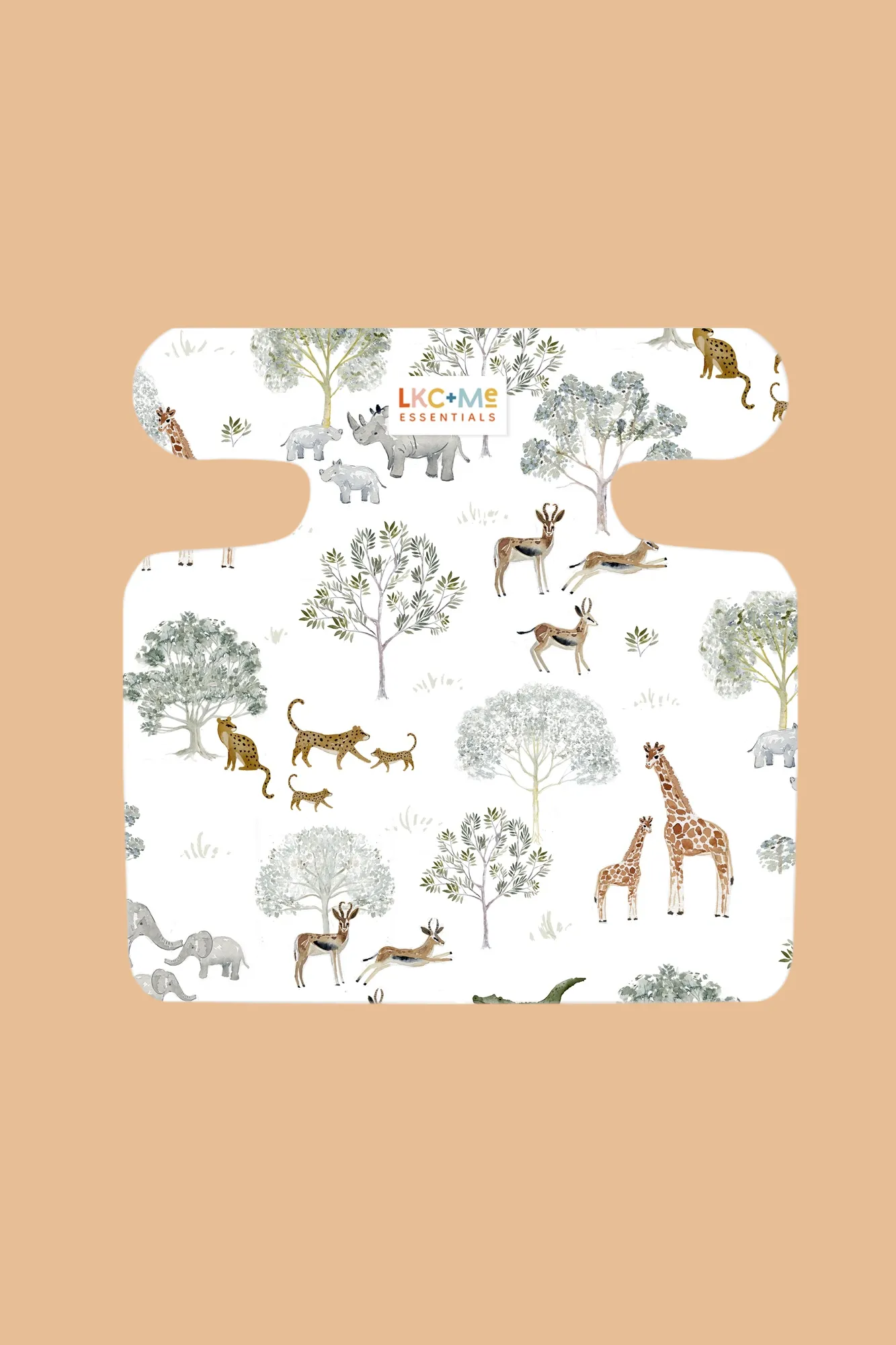 LKC Me One-Size Cloth Diaper Preflat (Insert) - Safari